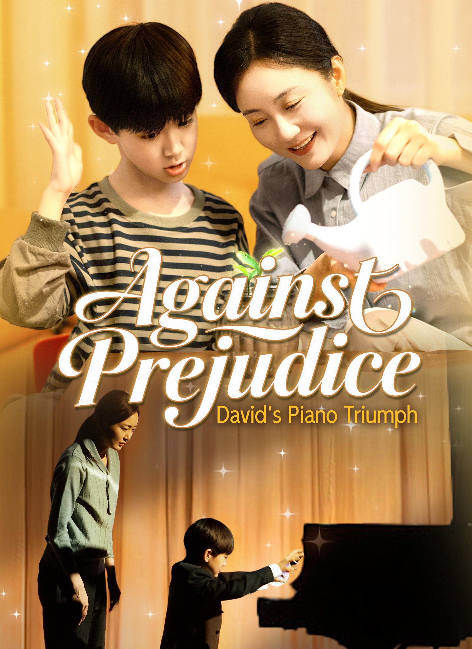 Poster Against Prejudice: David's Piano Triumph