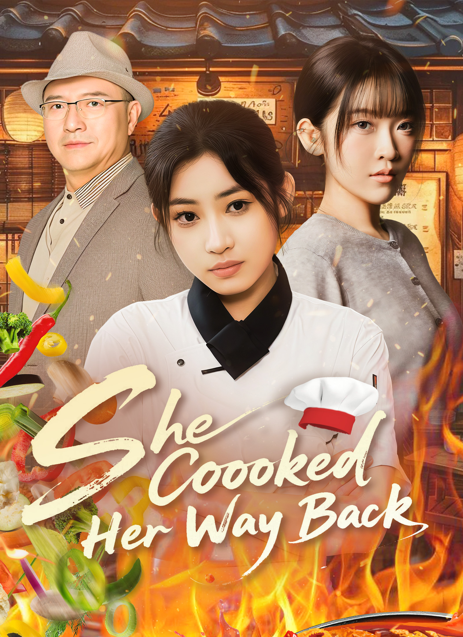 Poster She Cooked Her Way Back