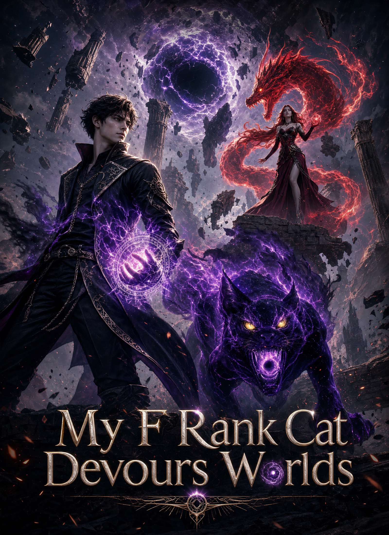 Poster My F Rank Cat Devours Worlds
