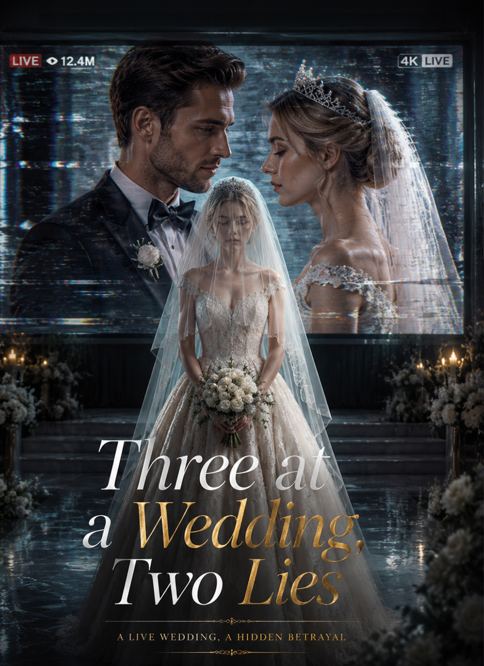 Poster Three at a Wedding, Two Lies