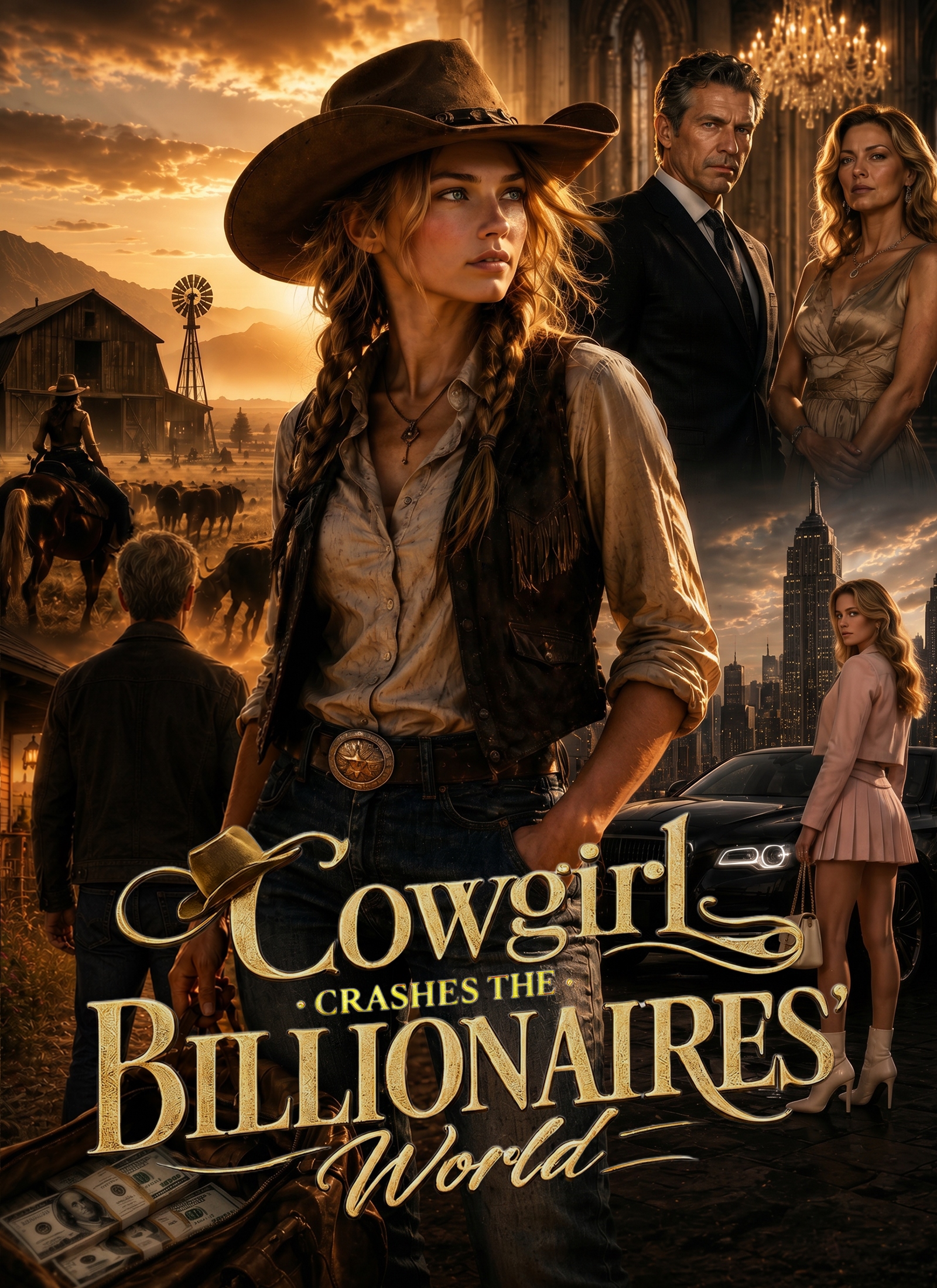 Poster Cowgirl Crashes the Billionaires' World