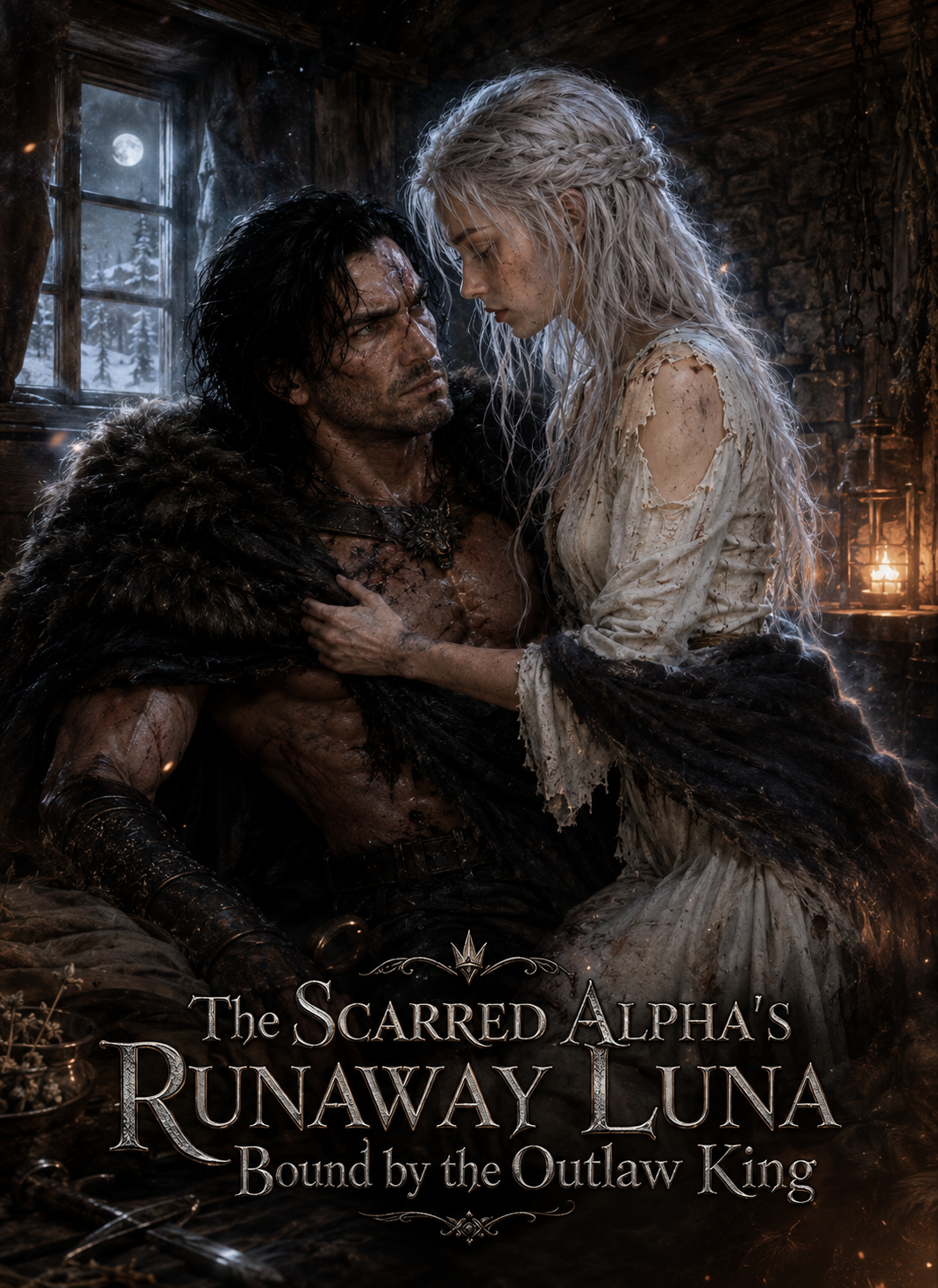 Poster The Scarred Alpha's Runaway Luna: Bound by the Outlaw King