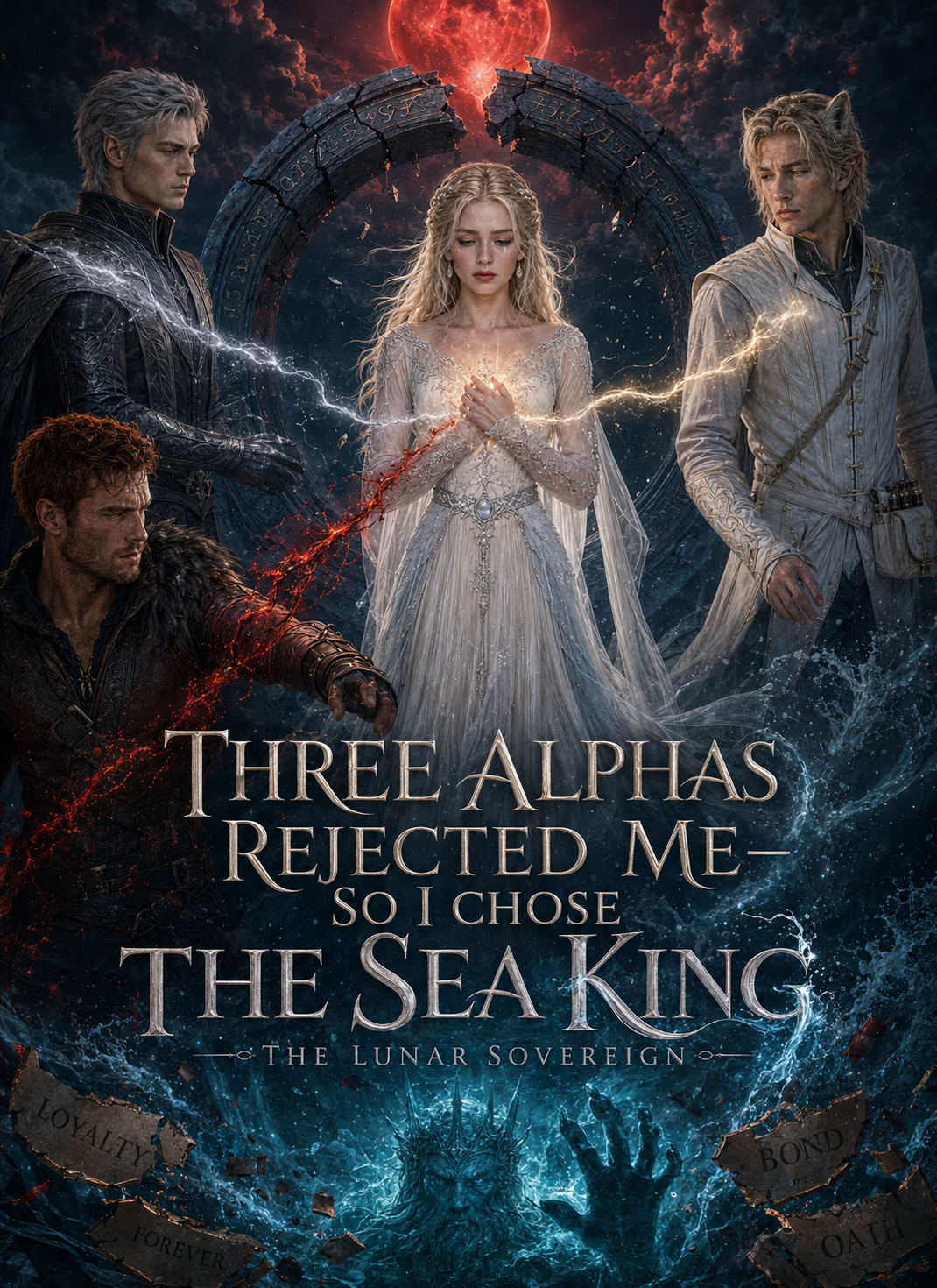 Poster THREE ALPHAS REJECTED ME—SO I CHOSE THE SEA KING