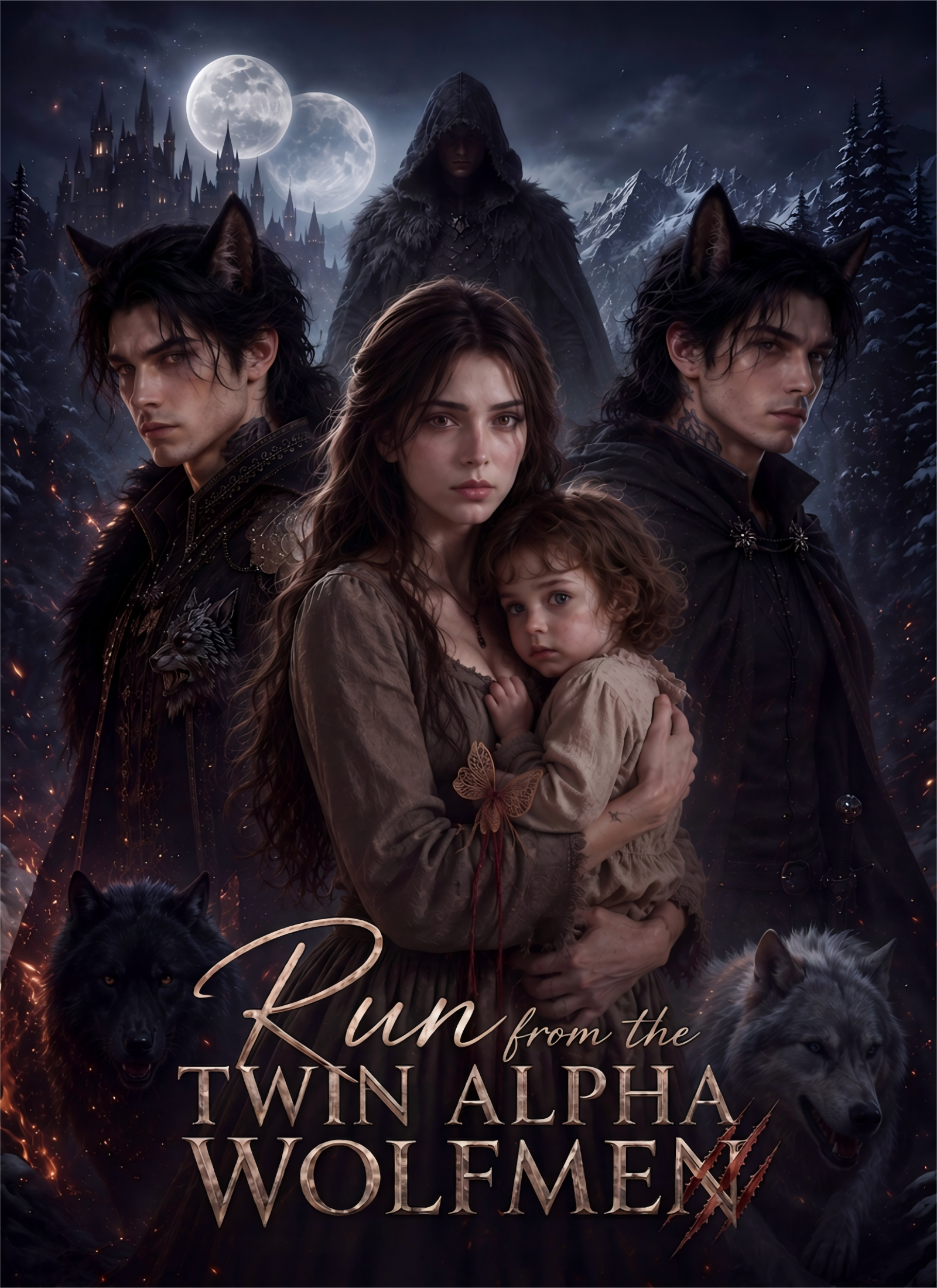 Poster Run from the Twin Alpha Wolfmen