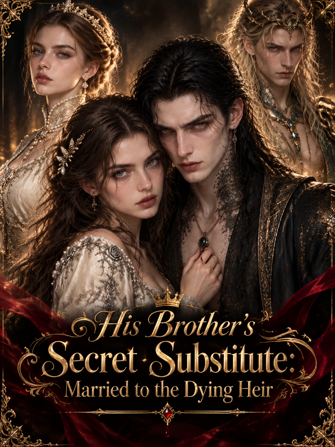 Poster His Brother's Secret Substitute: Married to the Dying Heir