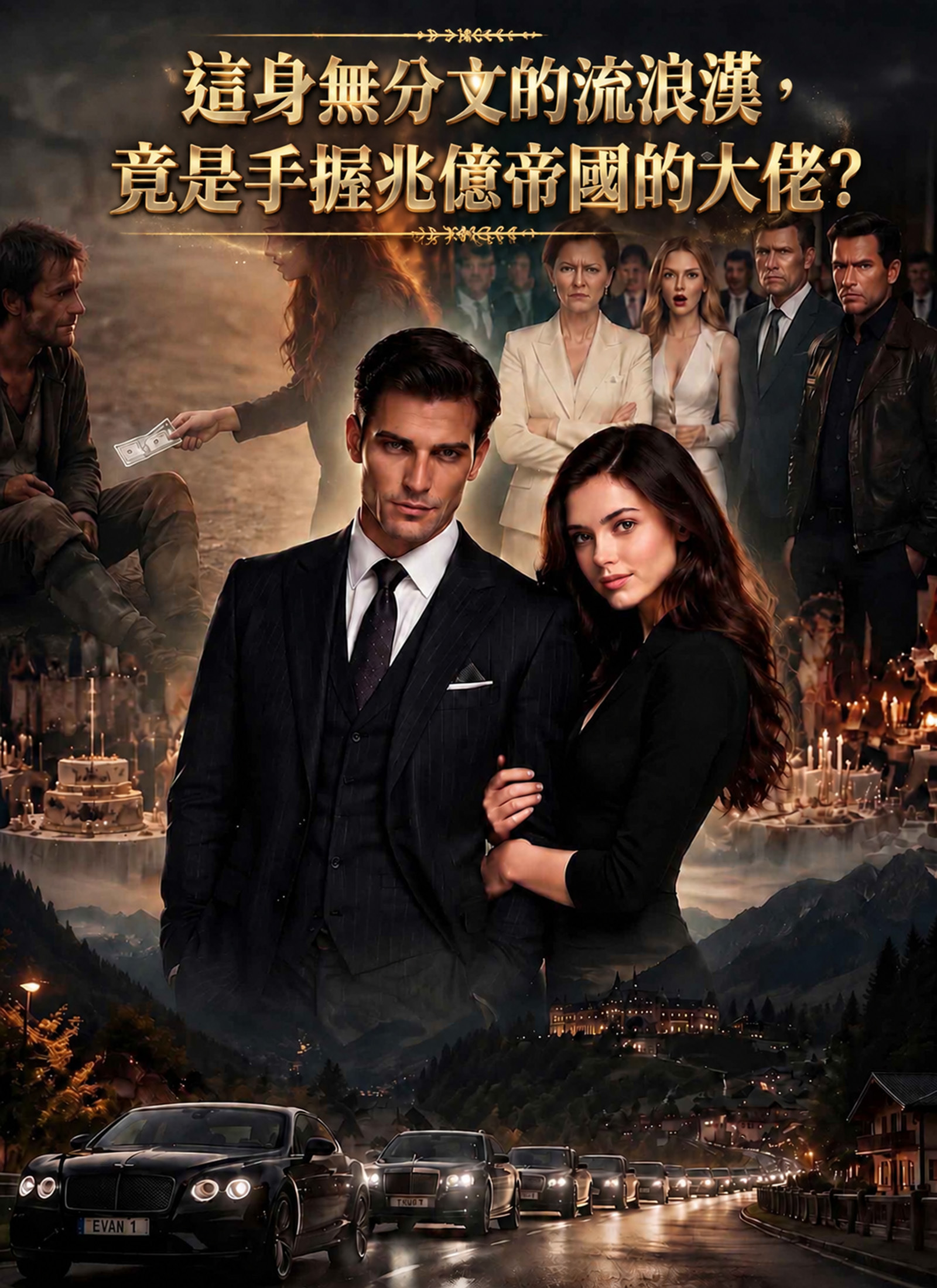 Poster 這身無分文的流浪漢，竟是手握兆億帝國的大佬？