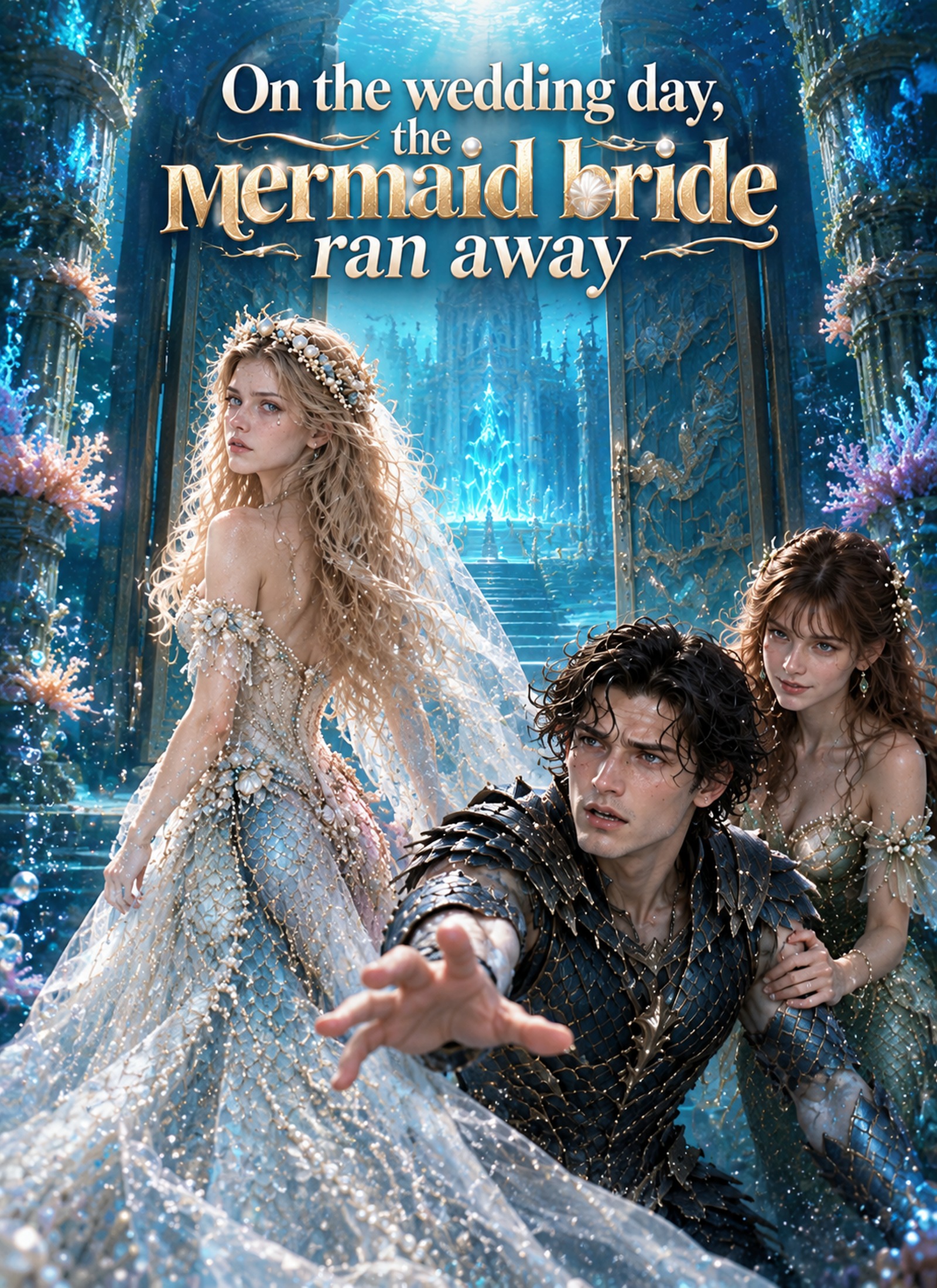 Poster On the wedding day, the mermaid bride ran away
