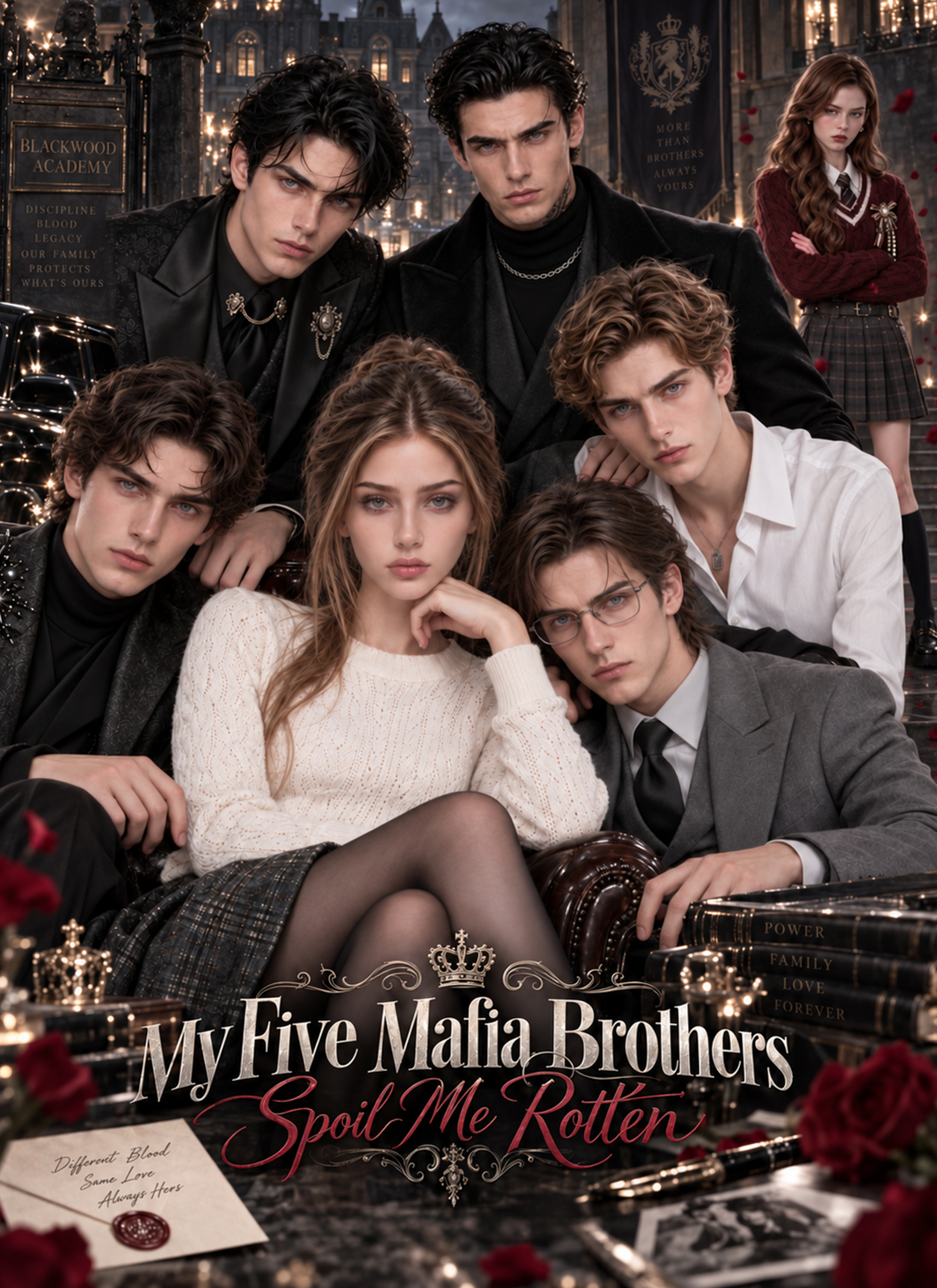 Poster My Five Mafia Brothers Spoil Me Rotten